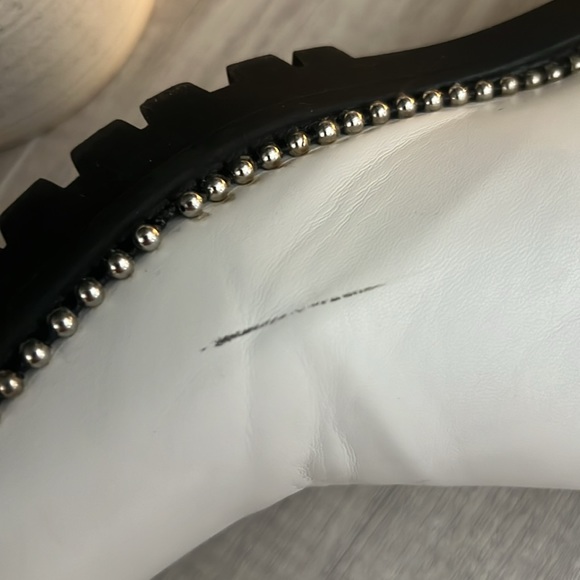 Studded White Boots - Picture 4 of 5